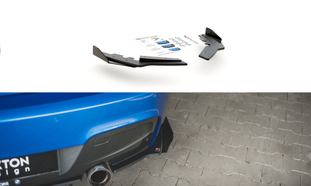 Racing Durability Rear Side Splitters + Flaps BMW M135i F20