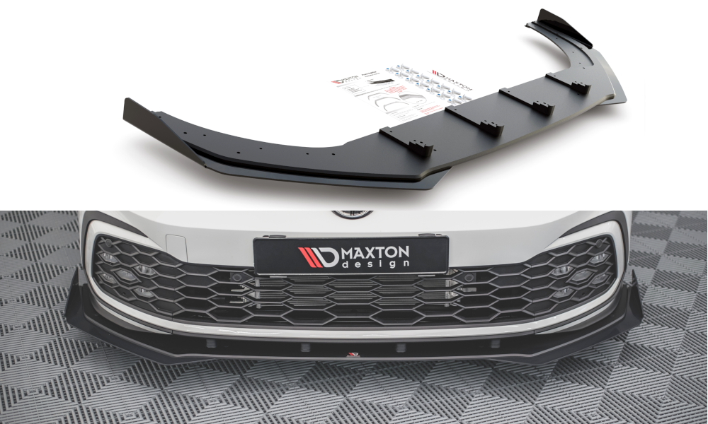 Racing Durability Front Splitter + Flaps Volkswagen Golf 8 GTI