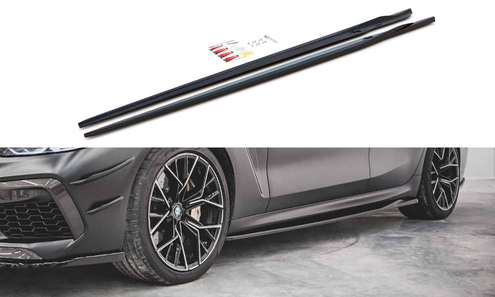 Side Skirts Diffusers V.2 BMW M8 Gran Coupe F93 / 8 Gran Coupe M-Pack G16