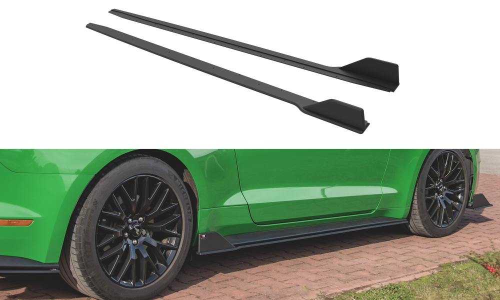 Street Pro Side Skirts Diffusers V.2 Ford Mustang GT Mk6 Facelift