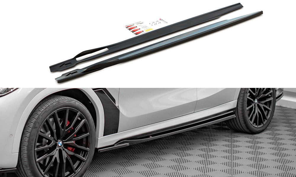 Side Skirts Diffusers BMW X6 M F96 / X6 M-Pack G06