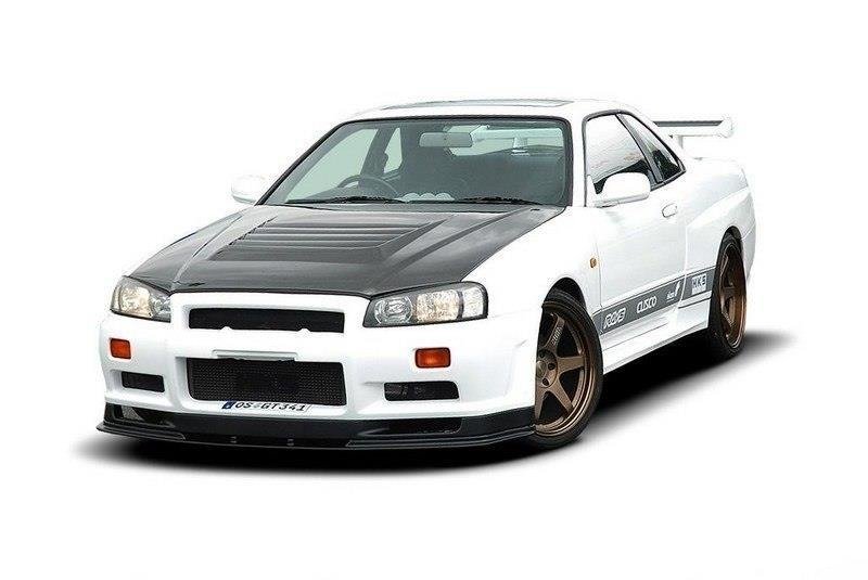 FRONT BUMPER NISSAN SKYLINE R34 GTT (WITHOUT DIFFUSER, FIT ONLY WITH 2299-1 WIDE ARCHES AND WITH GTR BONNET)