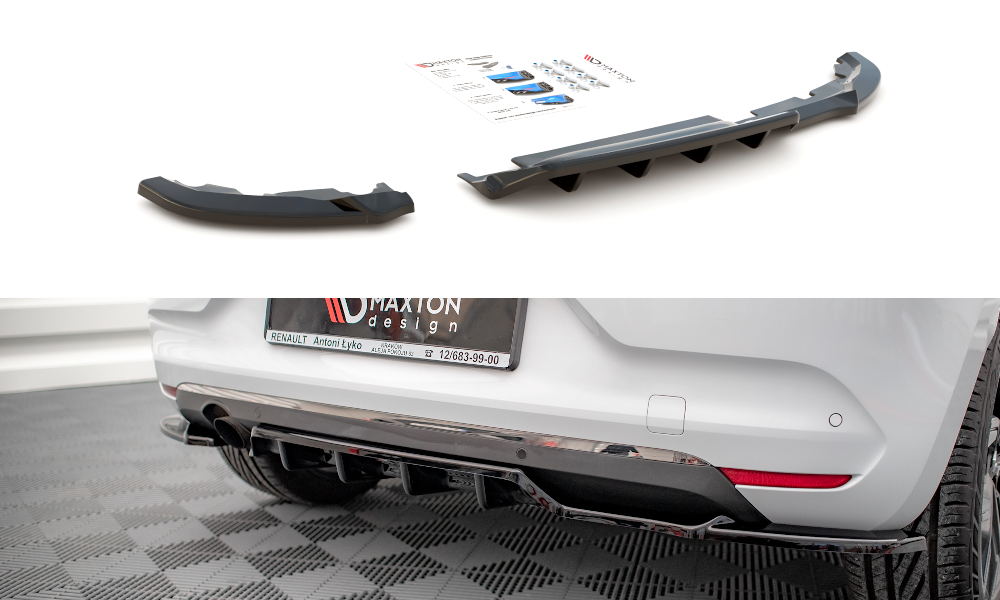 Central Rear Splitter (with vertical bars) Renault Clio Mk5