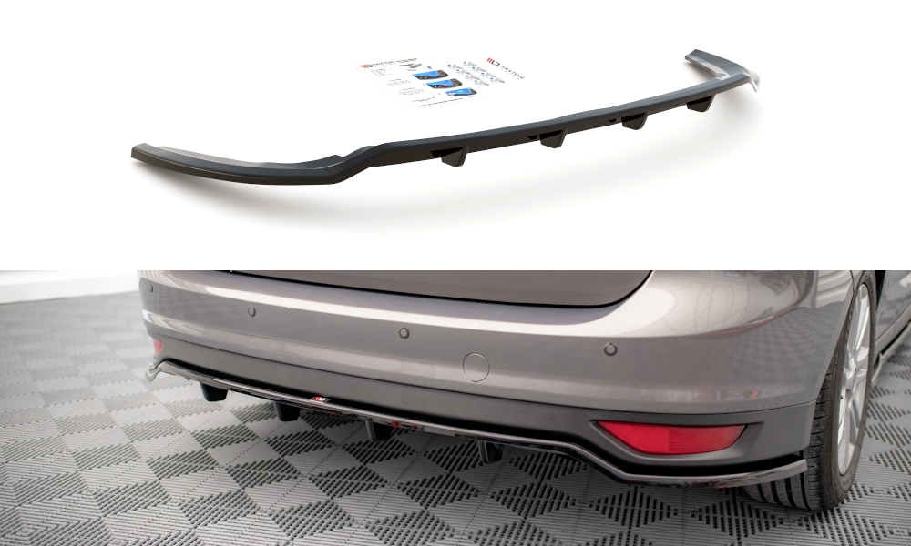 Central Rear Splitter (with vertical bars) Ford C-Max Mk2