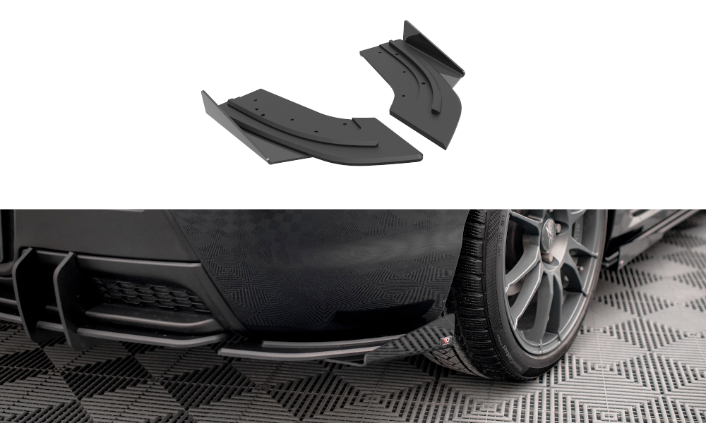 Street Pro Rear Side Splitters + Flaps Mazda 3 MPS Mk1