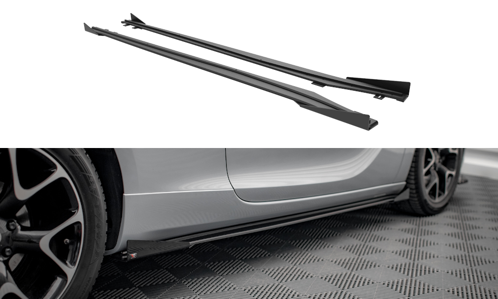 Street Pro Side Skirts Diffusers + Flaps Opel Astra GTC OPC-Line J