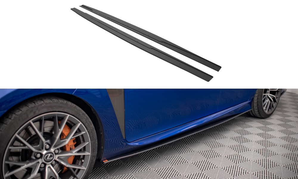 Street Pro Side Skirts Diffusers Lexus GS F Mk4 Facelift