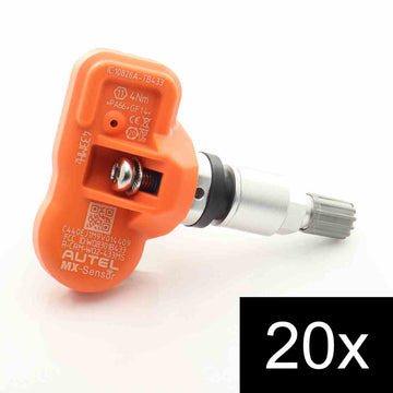 20pcs TPMS Autel MX-Sensor 433MHz Metal Stem Silver