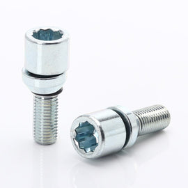 Set of 20 SILVER Changeable star bolts 12x1,5 + Key