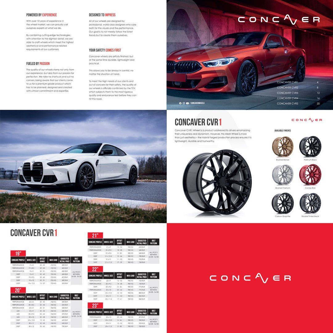 Printed catalogue-pack Concaver Wheels 20pcs