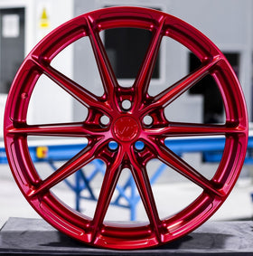 JR Wheels JR37 21x9 Matt Candy Apple Red