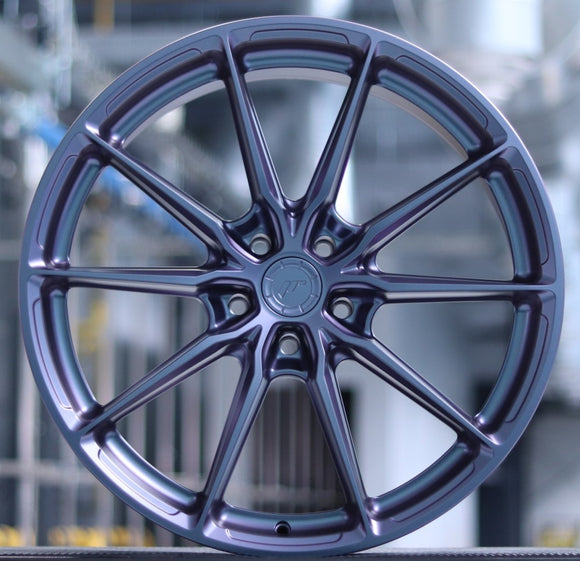 JR Wheels JR37 20x9 Matt Blue-Purple Chameleon