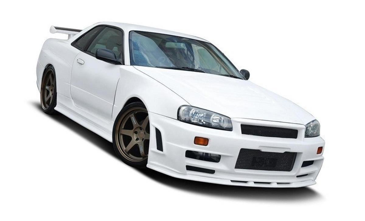 FRONT WIDE ARCHES Z-TYPE LOOK NISSAN SKYLINE R34 GTR (FOR Z-TYPE BUMPER)