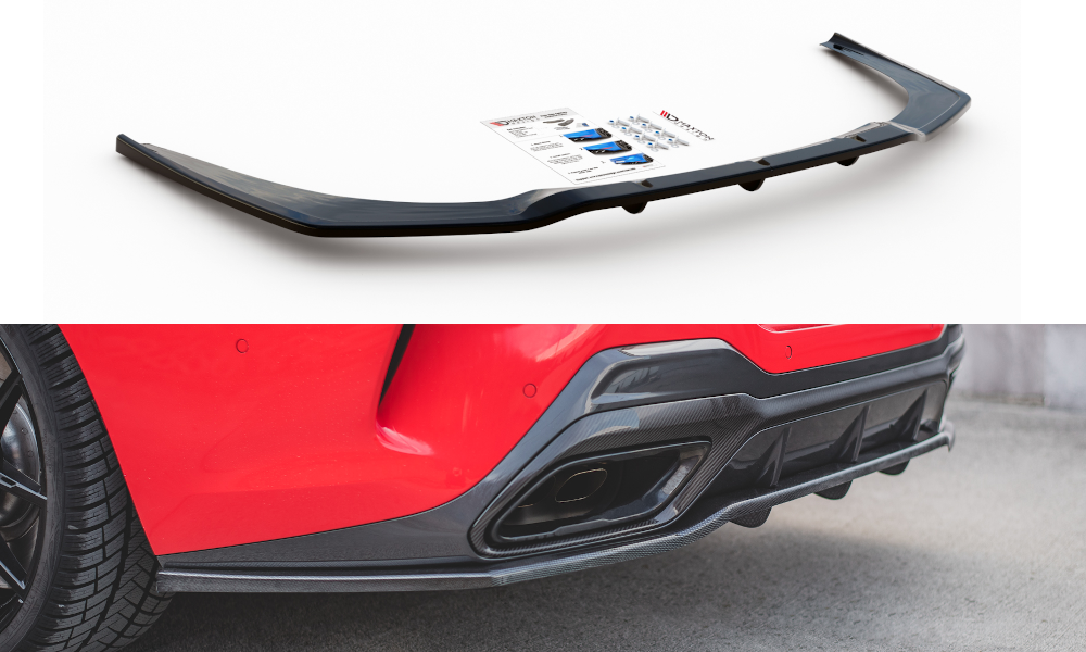 Central Rear Splitter (with vertical bars) BMW 8 Coupe M-Pack G15