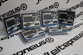 Kit Novo Tampas 19mm pretas para parafusos de Jantes