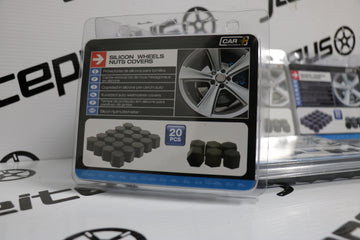 Kit Novo Tampas 19mm pretas para parafusos de Jantes - 0
