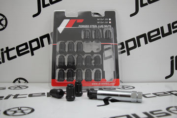 Kit Porcas Curtas Japan Racing 12x1.50 - Black - 0