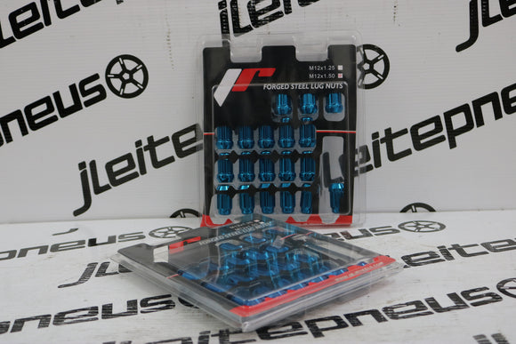 Kit Porcas Curtas Japan Racing 12x1.25 - Blue