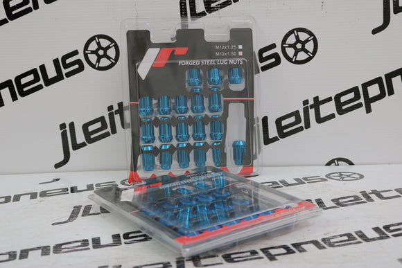 Kit Porcas Curtas Japan Racing 12x1.50 - Blue