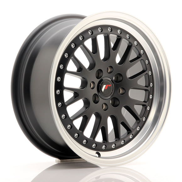 JR Wheels JR10 16x7 ET30 4x100/108 Matt Black w/Machined Lip