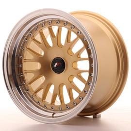 JR Wheels JR10 16x9 ET20 BLANK Gold w/Machined Lip