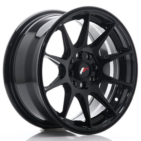 JR Wheels JR11 15x7 ET30 4x100/108  Glossy Black