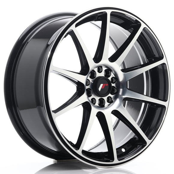 JR Wheels JR11 18x8,5 ET35 5x100/108 Gloss Black Machined Face