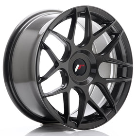 JR Wheels JR18 17x8 ET35 BLANK Hyper Gray