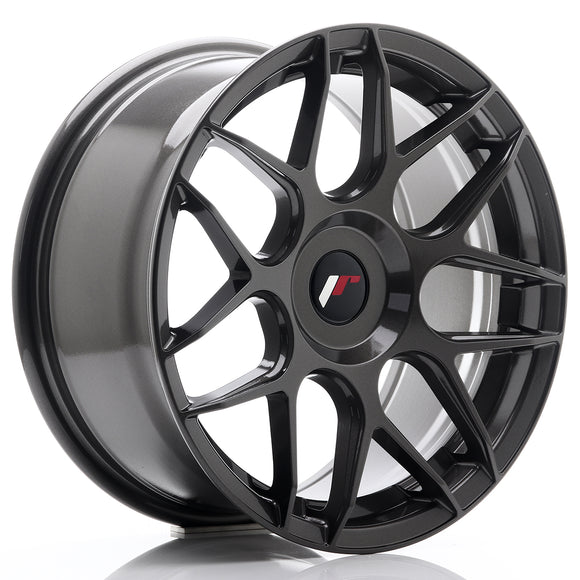 JR Wheels JR18 17x8 ET35 BLANK Hyper Gray