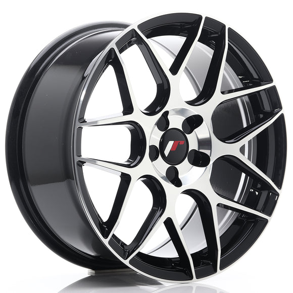 JR Wheels JR18 18x8,5 ET35-45 5H BLANK Gloss Black Machined Face