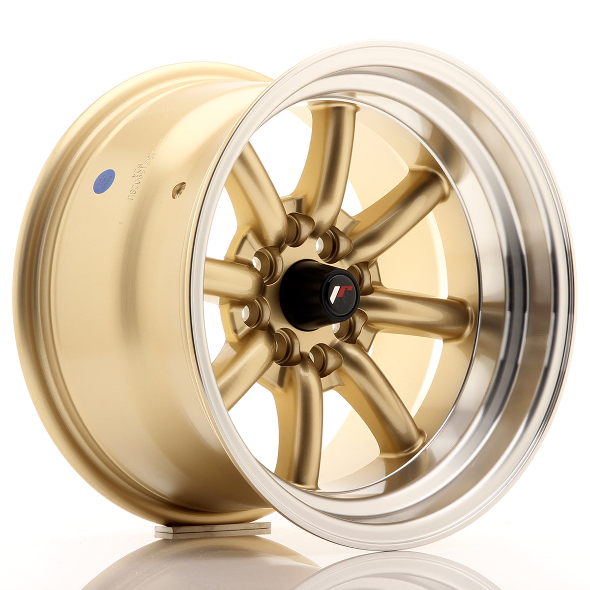 JR Wheels JR19 15x9 ET-13 4x100/114 Gold w/Machined Lip
