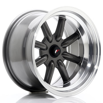 JR Wheels JR19 16x9 ET-25-(-15) BLANK Gun Metal w/Machined Lip