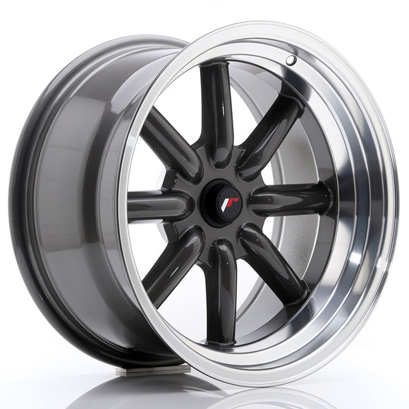 JR Wheels JR19 17x9 ET-10 BLANK Gun Metal w/Machined Lip