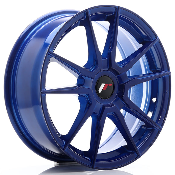 JR Wheels JR21 17x7 ET25-40 BLANK Platinum Blue