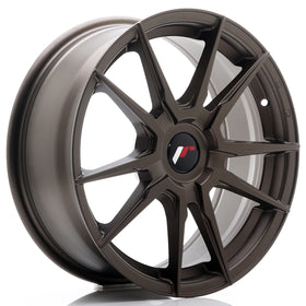 JR Wheels JR21 17x7 ET25-40 BLANK Matt Bronze