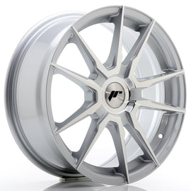 JR Wheels JR21 17x7 ET25-40 BLANK Silver Machined Face