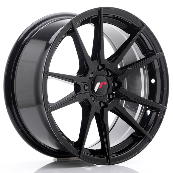 JR Wheels JR21 17x8 ET35 4x100/114 Gloss Black