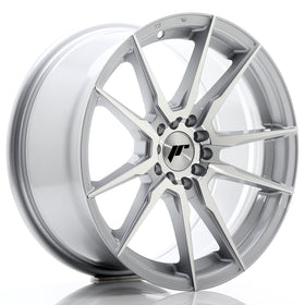 JR Wheels JR21 17x8 ET35 5x100/114 Silver Machined Face