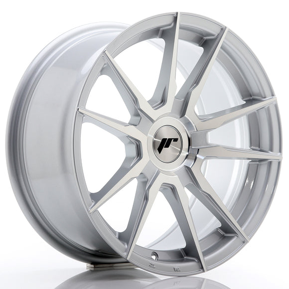 JR Wheels JR21 17x8 ET35 BLANK Silver Machined Face
