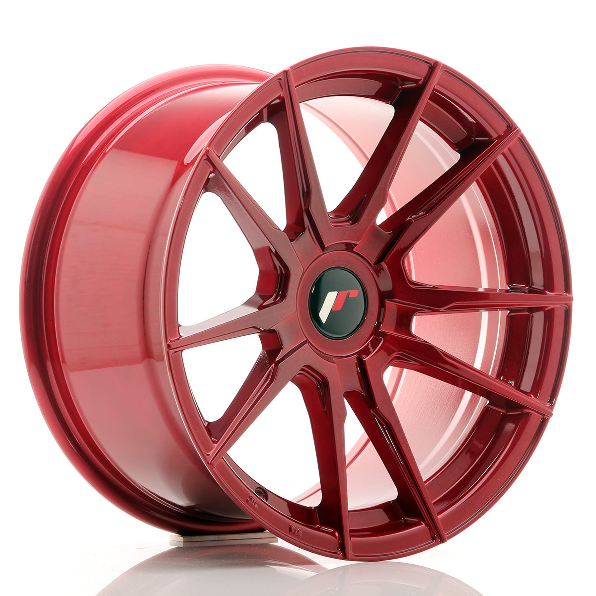 JR Wheels JR21 17x9 ET25-35 BLANK Platinum Red