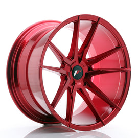 JR Wheels JR21 20x11 ET30-50 5H BLANK Platinum Red