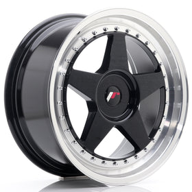 JR Wheels JR6 18x8,5 ET35-40 BLANK Gloss Black w/Machined