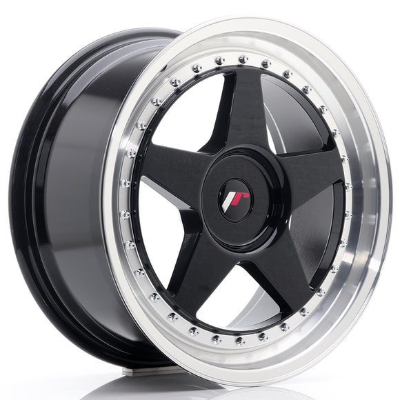 JR Wheels JR6 18x8,5 ET35-40 BLANK Gloss Black w/Machined