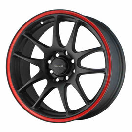 Drag DR31 16x7 ET40 4x100/114,3 Czarny z czerwonym