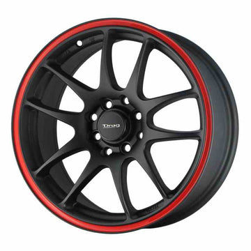 Drag DR31 16x7 ET40 4x100/114,3 Czarny z czerwonym