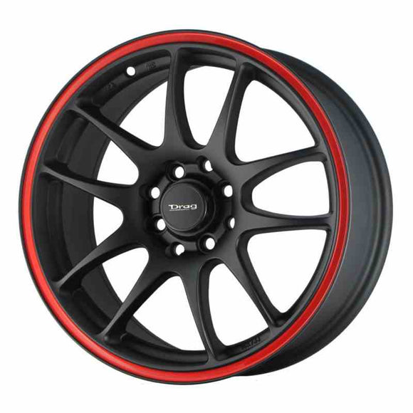 Drag DR31 16x7 ET40 4x100/114,3 Czarny z czerwonym