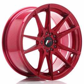 JR Wheels JR21 17x8 ET35 5x100/114 Platinum Red