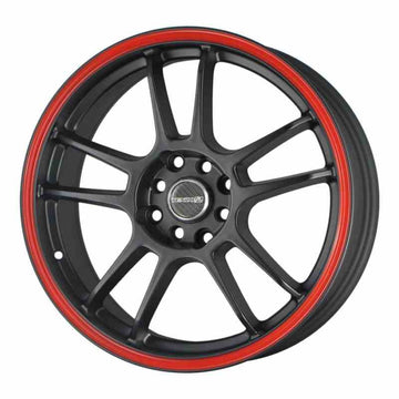 Tenzo-R DC-5 v1 17x7 ET42 5x100/114 Black/Red