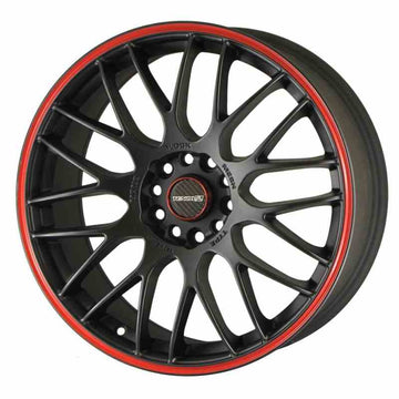 Tenzo-R Type-M v1 18x8 ET37 5x112/114 Black/Red
