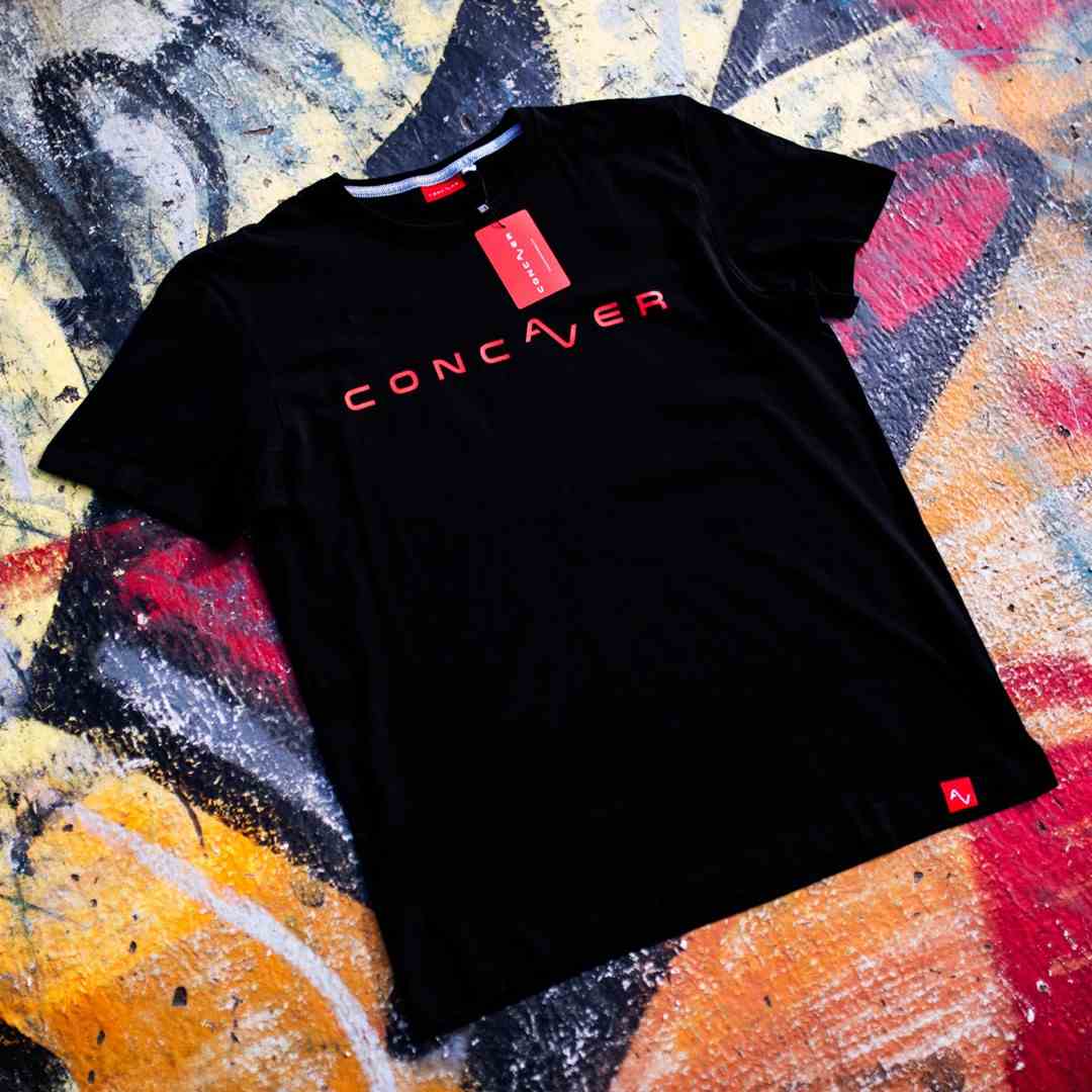 Concaver Men's T-Shirt Logo Black Size S